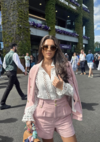 GEMMA OWEN HOLDS CENTRE COURT AS SHE ATTENDS WIMBLEDON 2024